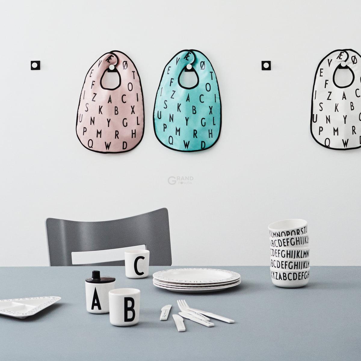 Design Letters Детские столовые приборы 15,5/15,5/17/12,2 см AJ Melamin Besteck-Set | https://grandposuda.com.ua