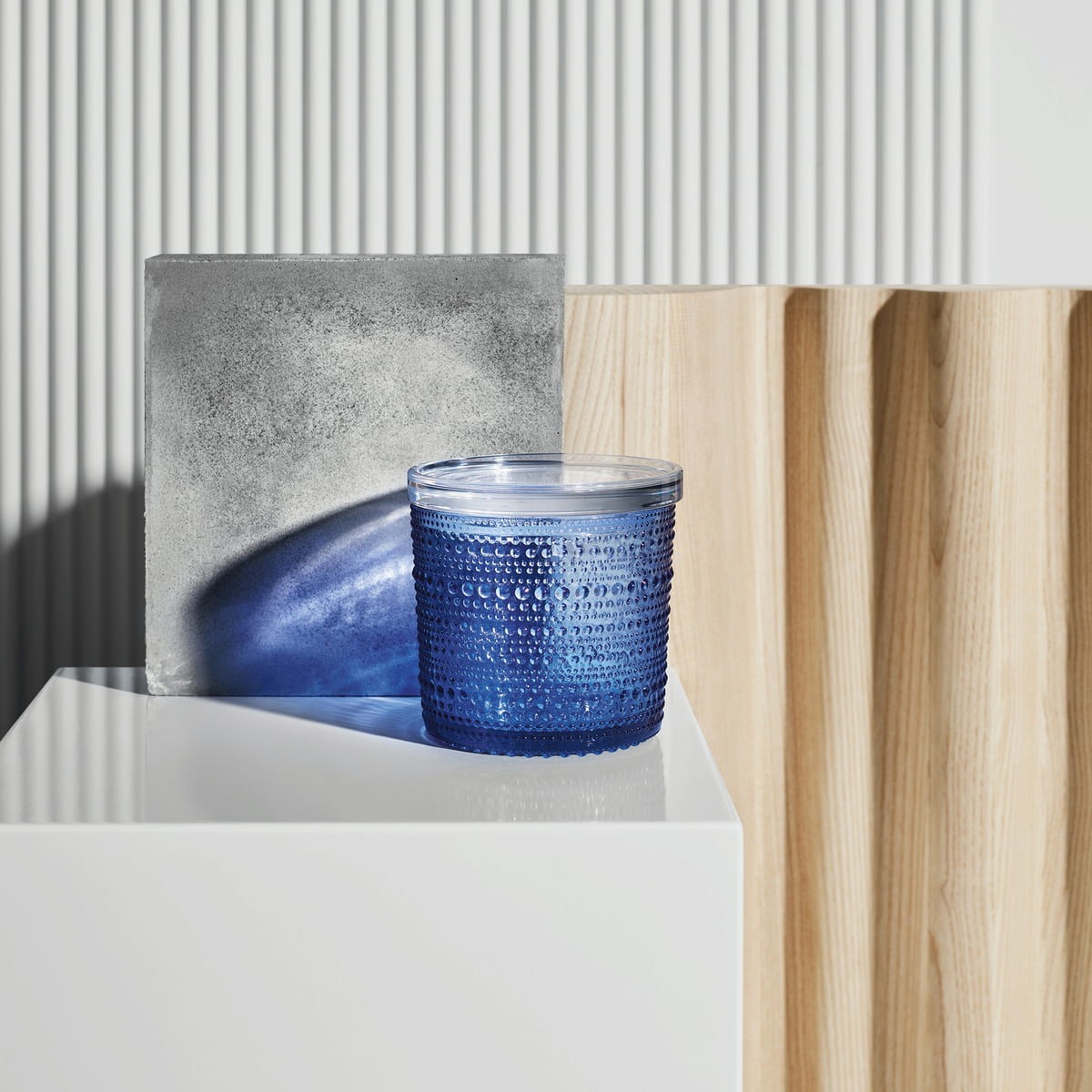 Iittala Емкость для хранения 5,7х11,6 см прозрачная Kastehelmi | https://grandposuda.com.ua
