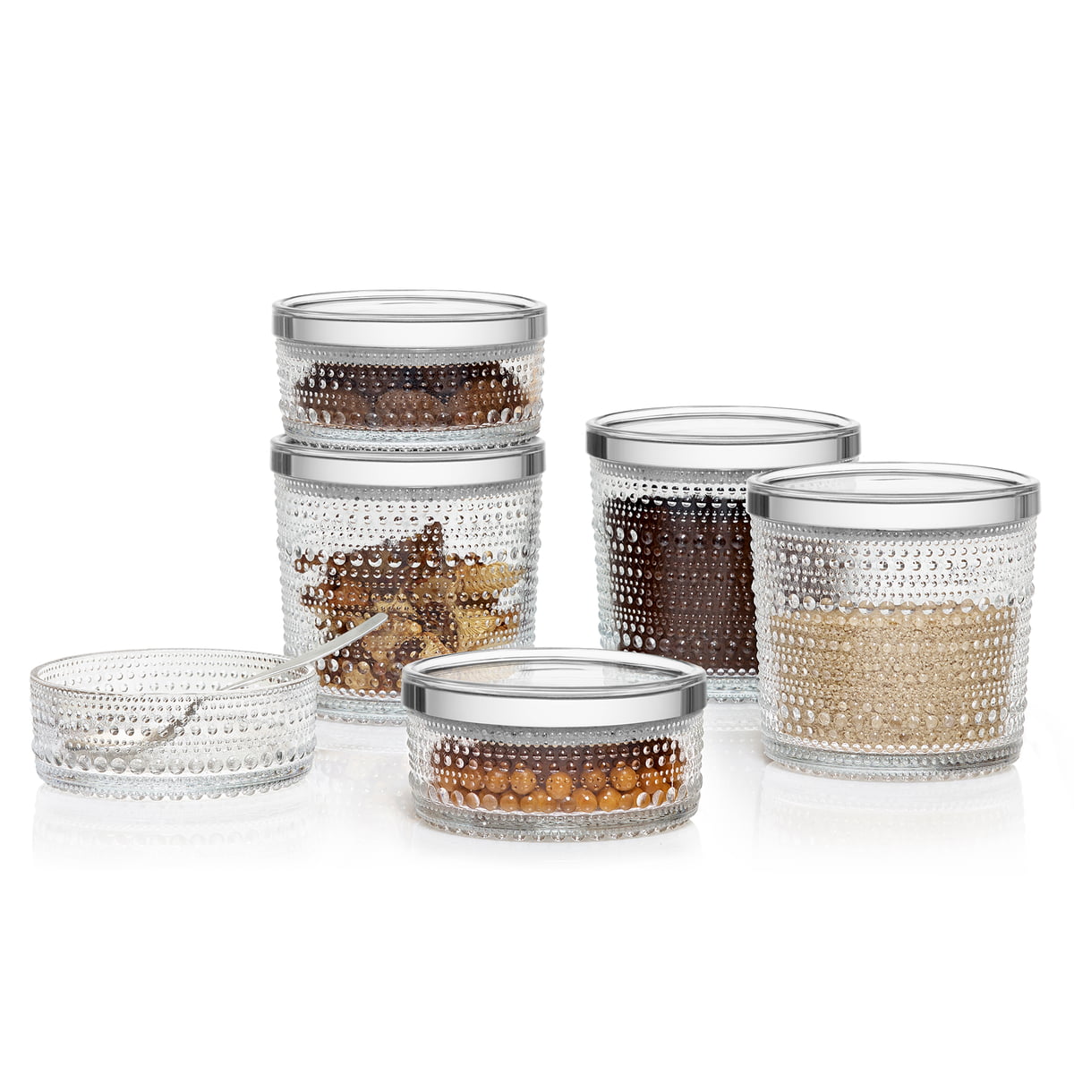 Iittala Емкость для хранения 5,7х11,6 см прозрачная Kastehelmi | https://grandposuda.com.ua