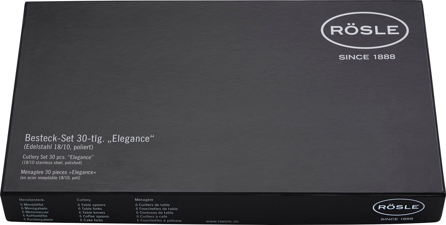Rosle Набір столових приборів 30 предметів Elegance | https://grandposuda.com.ua