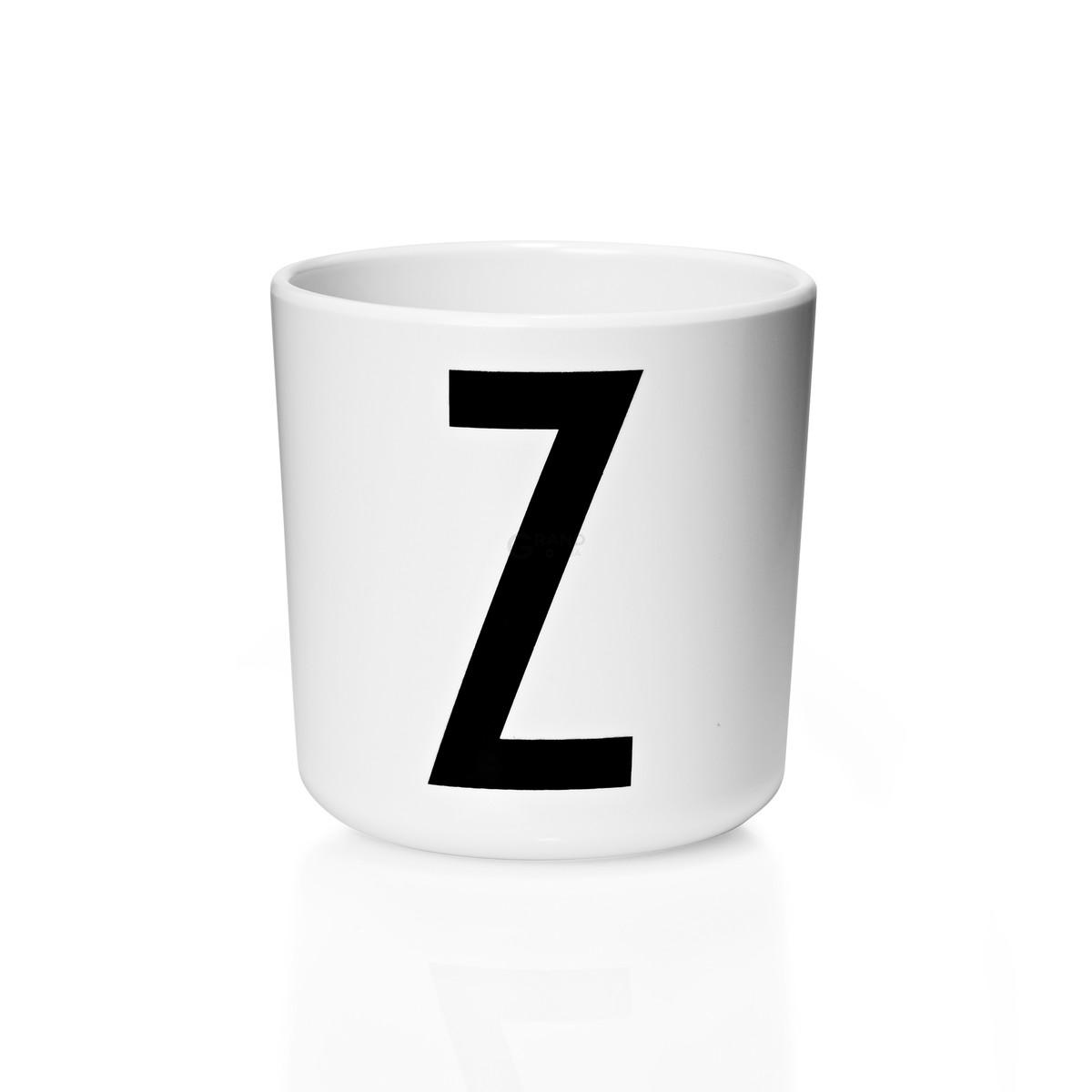 Design Letters Чашка Z 7,5x7 см черно-белая Melamin Becher | https://grandposuda.com.ua