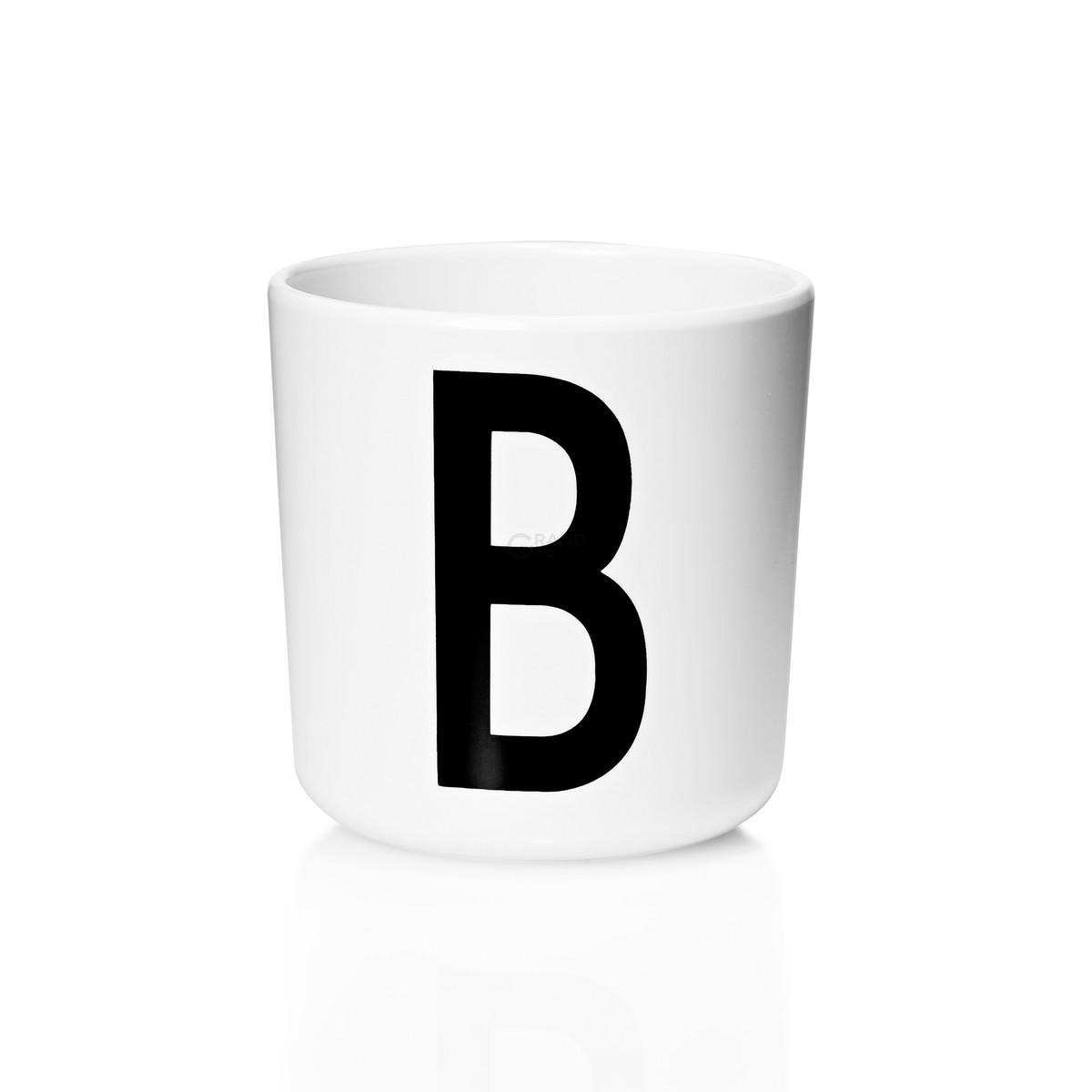 Design Letters Чашка B 7,5x7 см черно-белая Melamin Becher | https://grandposuda.com.ua