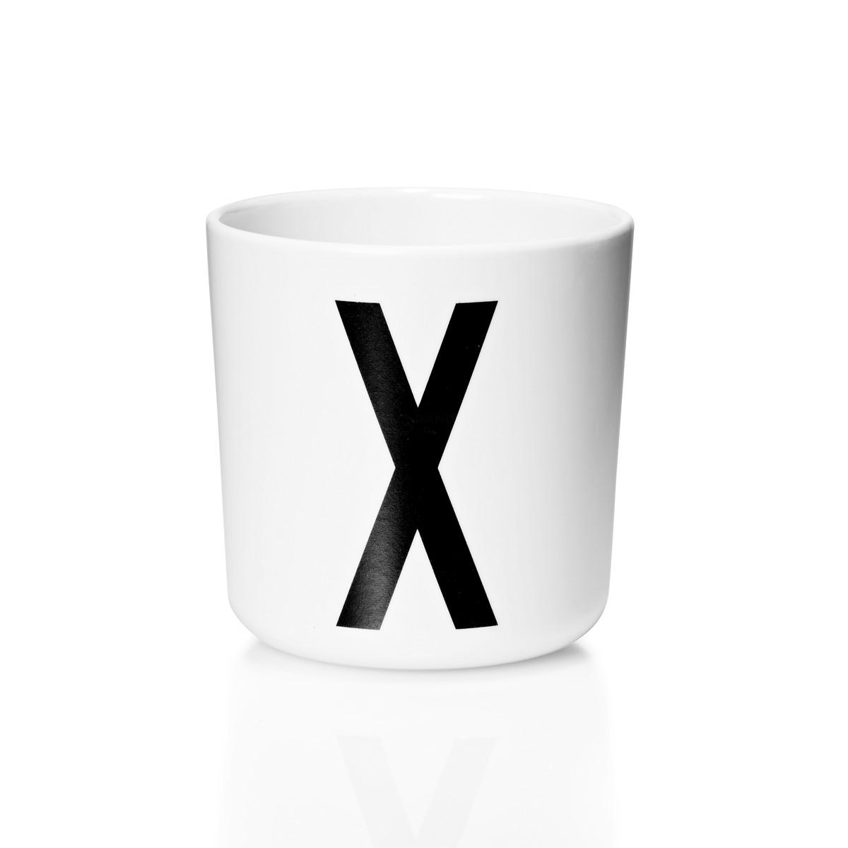 Design Letters Чашка X 7,5x7 см белая Melamin Becher | https://grandposuda.com.ua