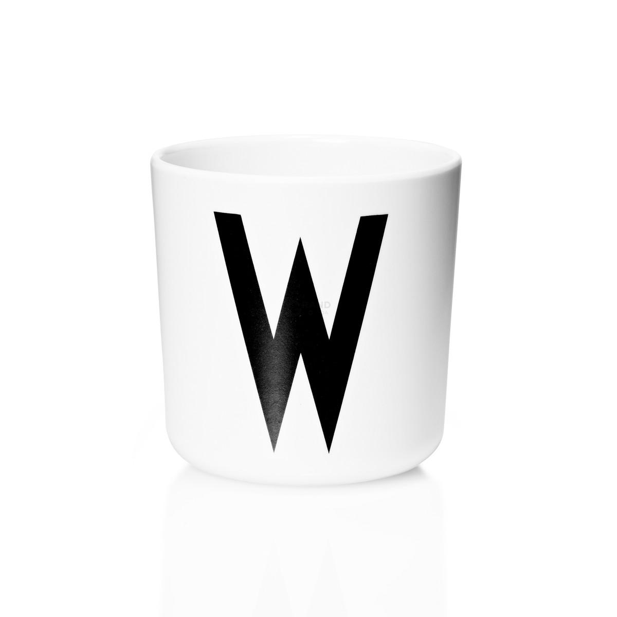 Design Letters Чашка W 7,5x7 см белая Melamin Becher | https://grandposuda.com.ua