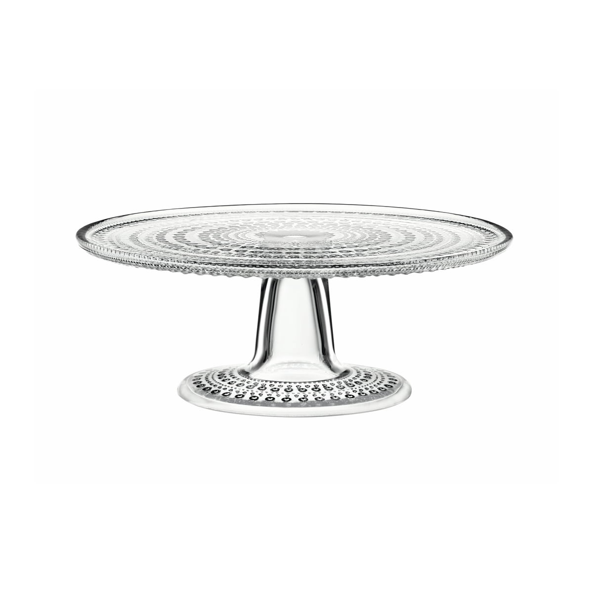 Iittala Тарелка для торта Ø 24 см прозрачная Kastehelmi | https://grandposuda.com.ua