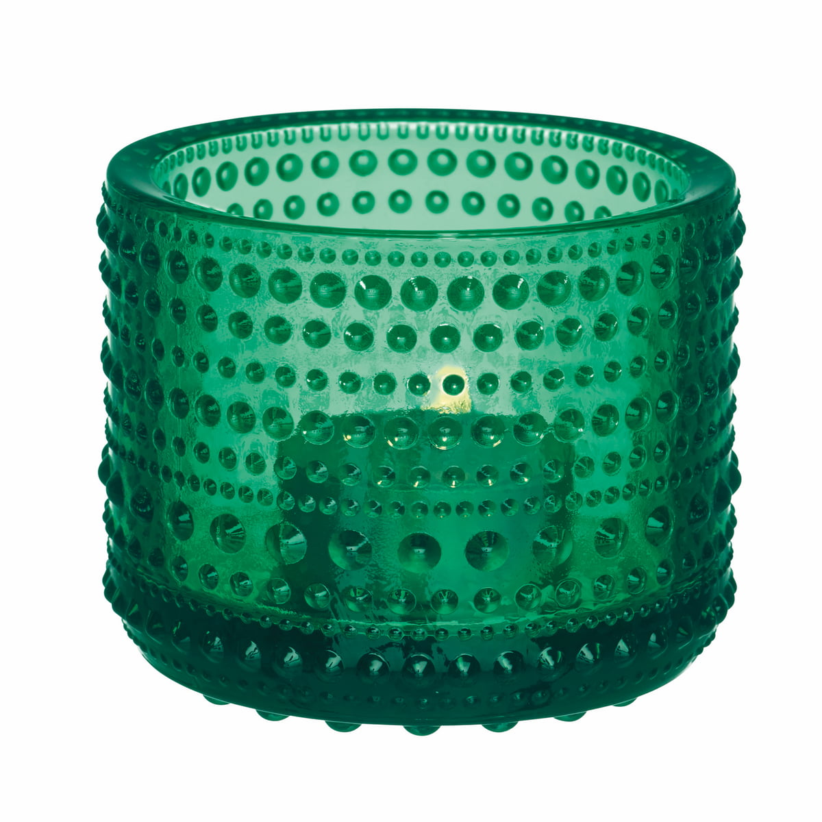 Iittala Подсвечник 6,4х7,7 см изумрудный Kastehelmi | https://grandposuda.com.ua