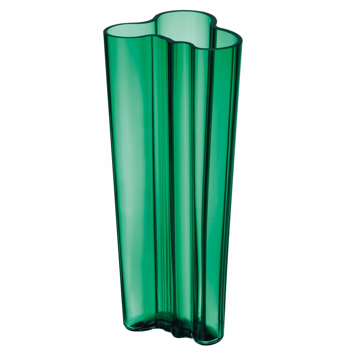 Iittala Ваза 25,5 см изумрудная Aalto | https://grandposuda.com.ua