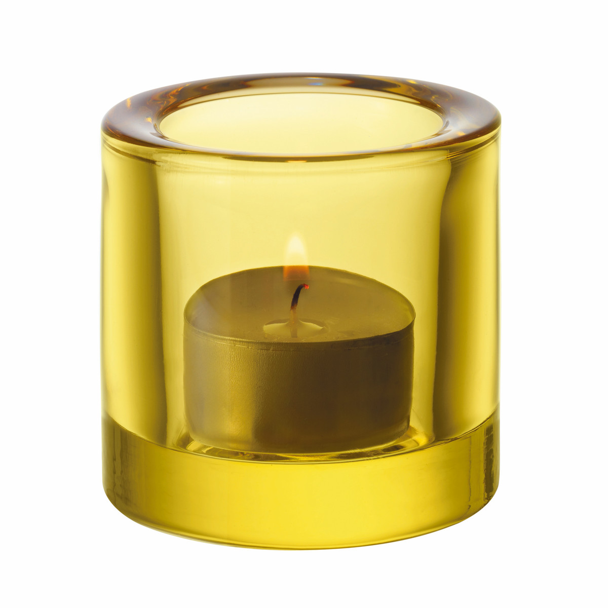 Iittala Подсвечник для чайной свечи 6,9х6 см желтый Kivi | https://grandposuda.com.ua