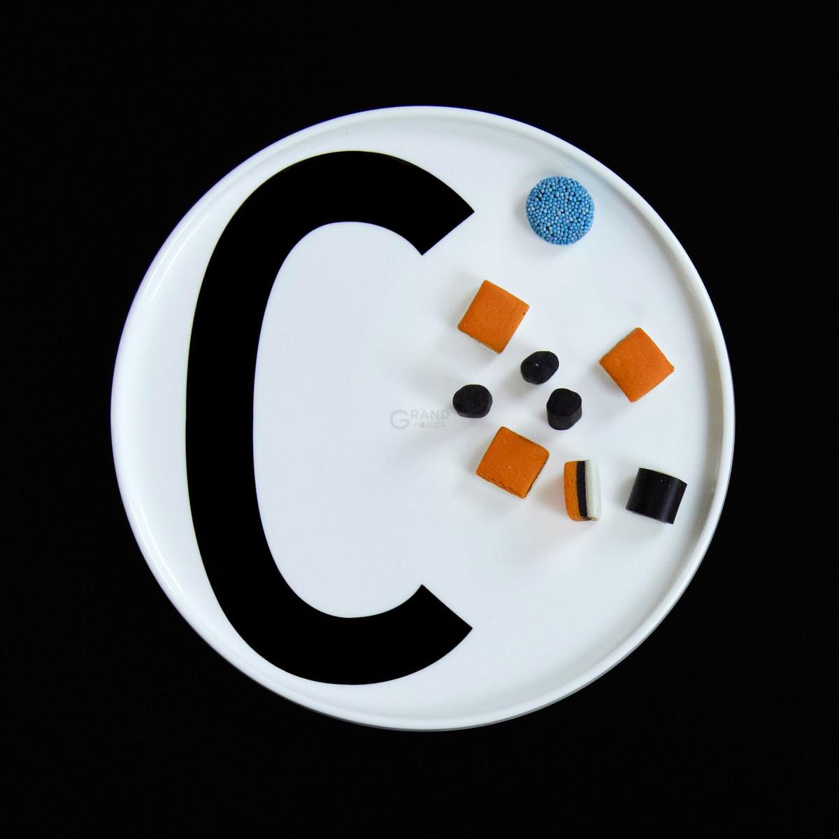 Design Letters Тарелка S Ø 21,5 см белая AJ Porzellan Teller | https://grandposuda.com.ua