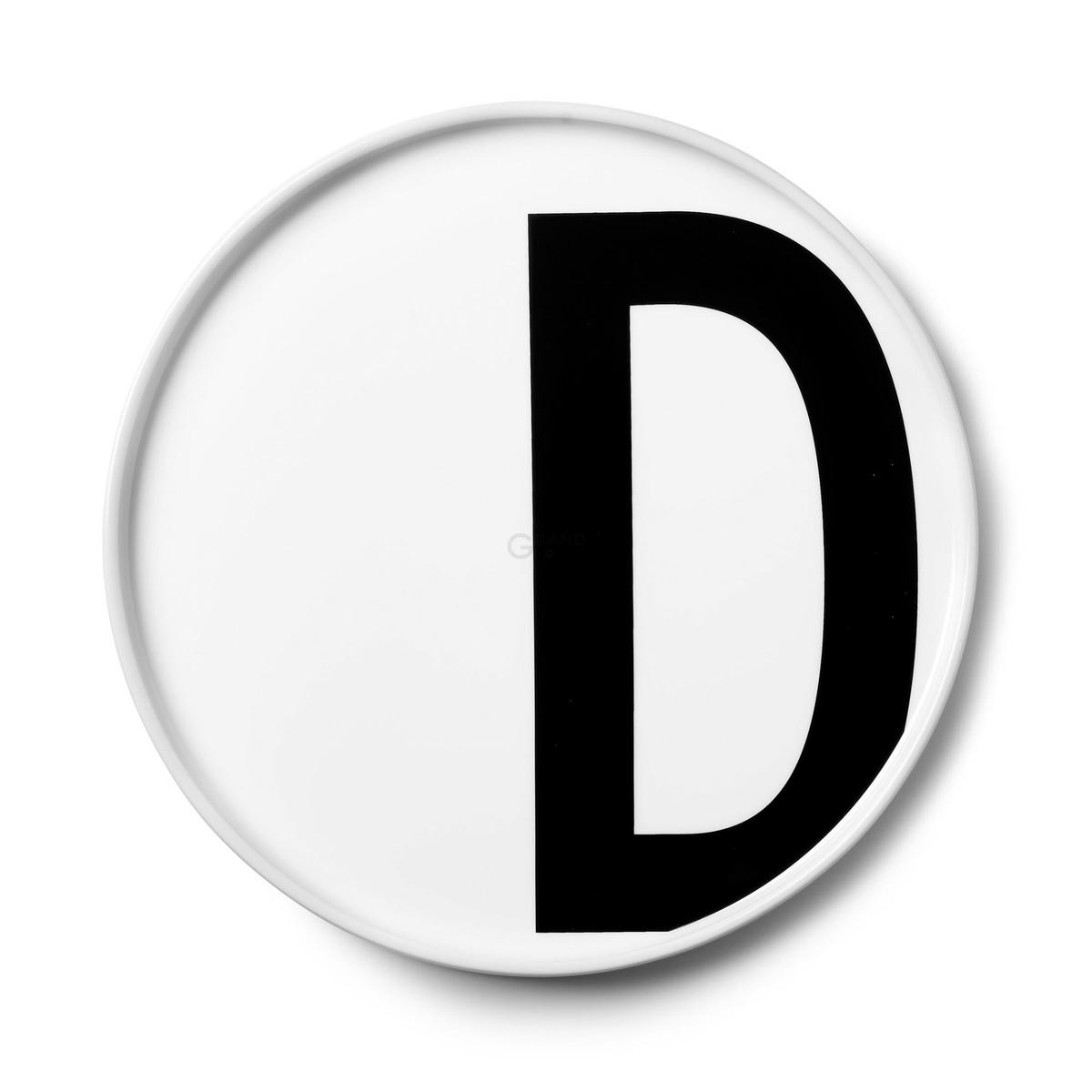 Design Letters Тарелка D Ø 21,5 см белая AJ Porzellan Teller | https://grandposuda.com.ua