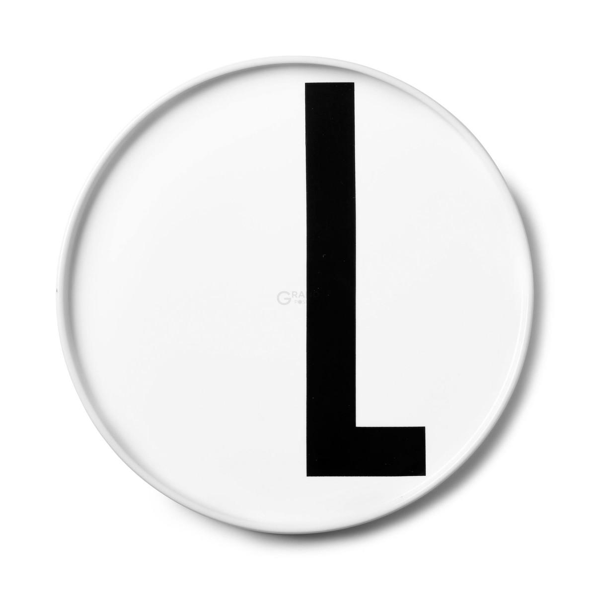 Design Letters Тарелка L Ø 21,5 см белая AJ Porzellan Teller | https://grandposuda.com.ua