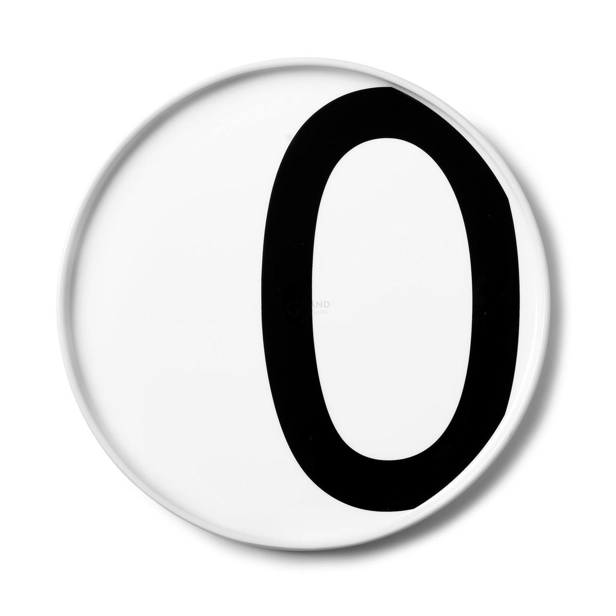 Design Letters Тарелка O Ø 21,5 см белая AJ Porzellan Teller | https://grandposuda.com.ua