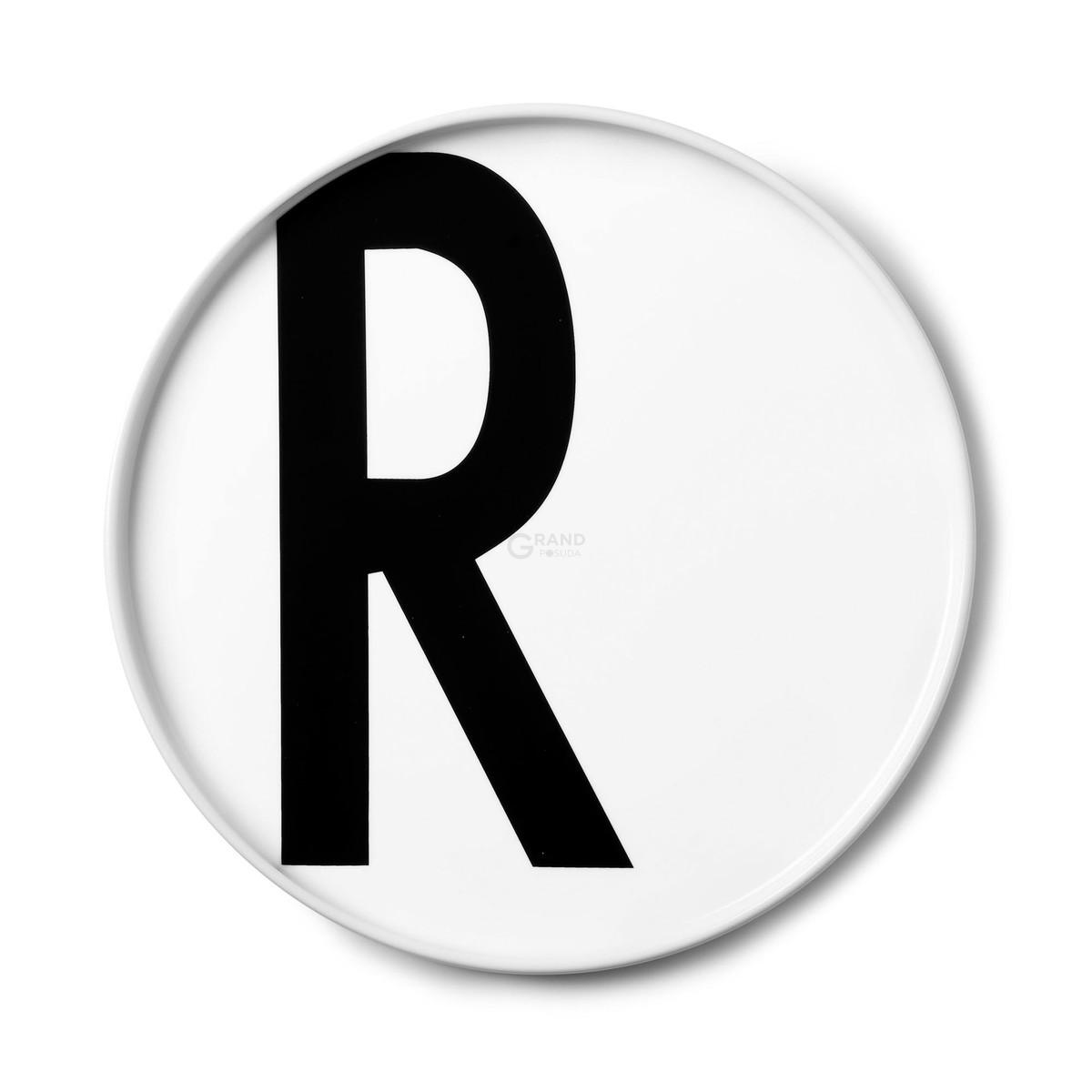 Design Letters Тарелка R Ø 21,5 см белая AJ Porzellan Teller | https://grandposuda.com.ua