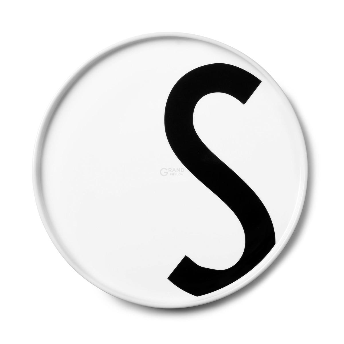 Design Letters Тарелка S Ø 21,5 см белая AJ Porzellan Teller | https://grandposuda.com.ua