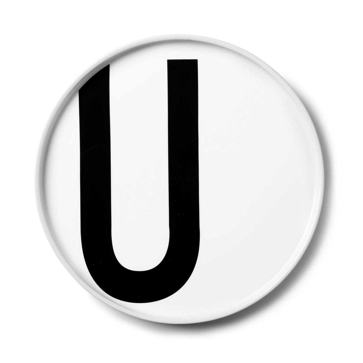 Design Letters Тарелка U Ø 21,5 см белая AJ Porzellan Teller | https://grandposuda.com.ua