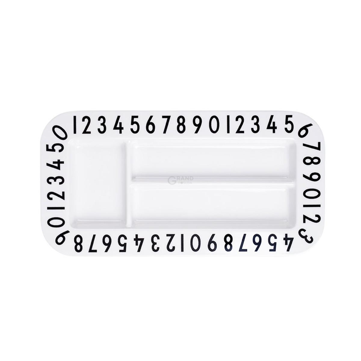 Design Letters Піднос 1,2x12x23,3 см білий AJ Melamin Snackteller Design Letters Піднос 1,2x12x23,3 см білий AJ Melamin Snackteller | https://grandposuda.com.ua