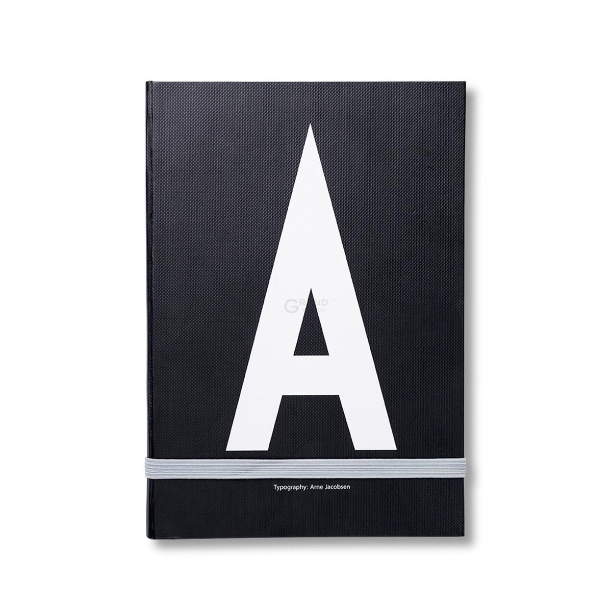 Design Letters Блокнот A 21,5x1,5x14,8 см чорний AJ Personal Notizbuch A-Z | https://grandposuda.com.ua