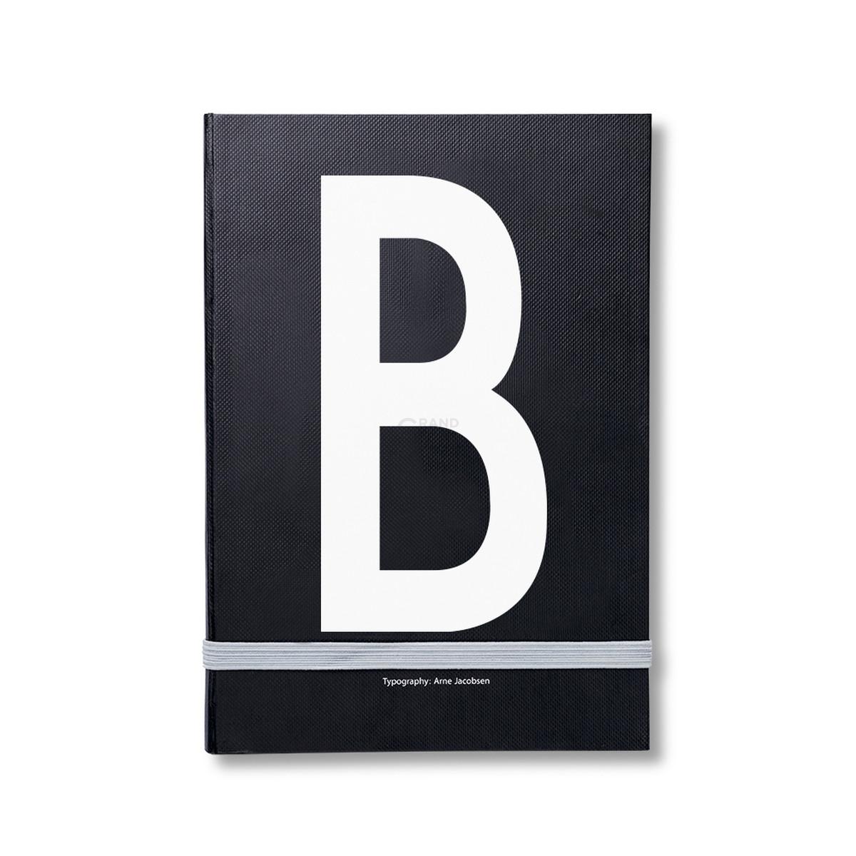 Design Letters Блокнот B 21,5x1,5x14,8 см черный AJ Personal Notizbuch A-Z | https://grandposuda.com.ua