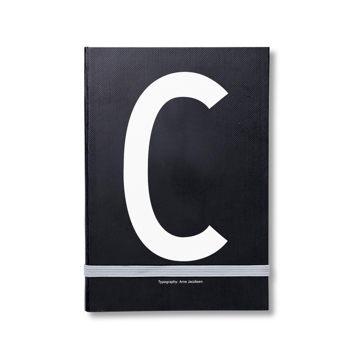 Design Letters Блокнот C 21,5x1,5x14,8 см черный AJ Personal Notizbuch A-Z | https://grandposuda.com.ua