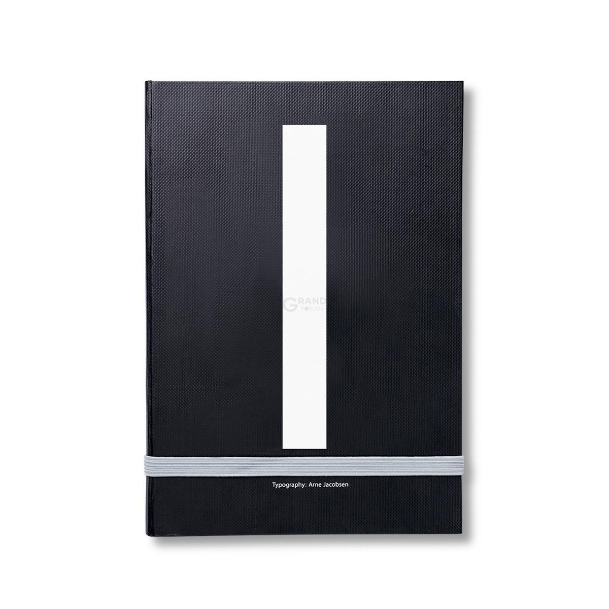 Design Letters Блокнот I 21,5x1,5x14,8 см черный AJ Personal Notizbuch A-Z | https://grandposuda.com.ua