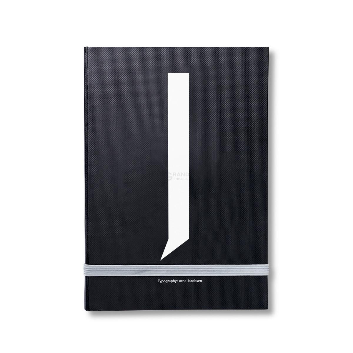Design Letters Блокнот J 21,5x1,5x14,8 см черный AJ Personal Notizbuch A-Z | https://grandposuda.com.ua