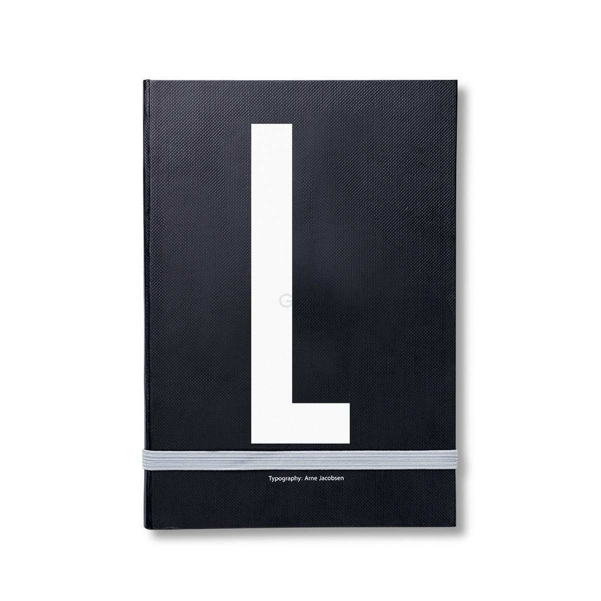 Design Letters Блокнот L 21,5x1,5x14,8 см черный AJ Personal Notizbuch A-Z | https://grandposuda.com.ua