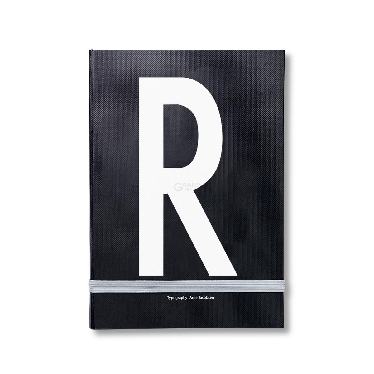 Design Letters Блокнот R 21,5x1,5x14,8 см черный AJ Personal Notizbuch A-Z | https://grandposuda.com.ua