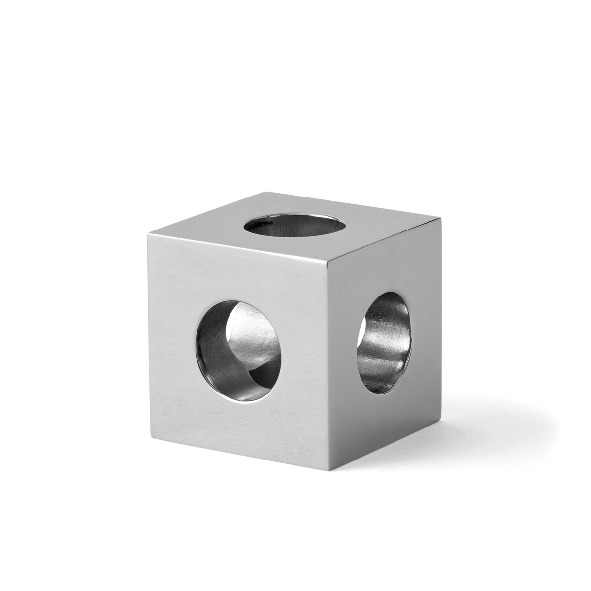 Подсвечник 4,5x4,5x4,5 см серый Cube Menu | https://grandposuda.com.ua
