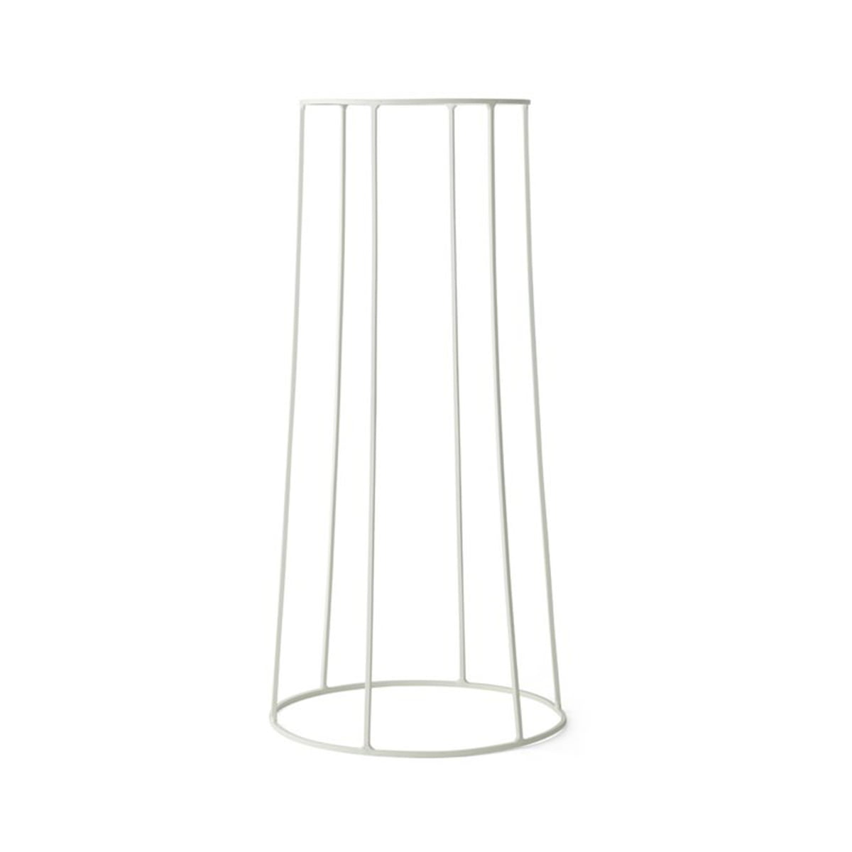 Подставка для цветочного горшка 60x23x23x23 см белая Wire Menu | https://grandposuda.com.ua