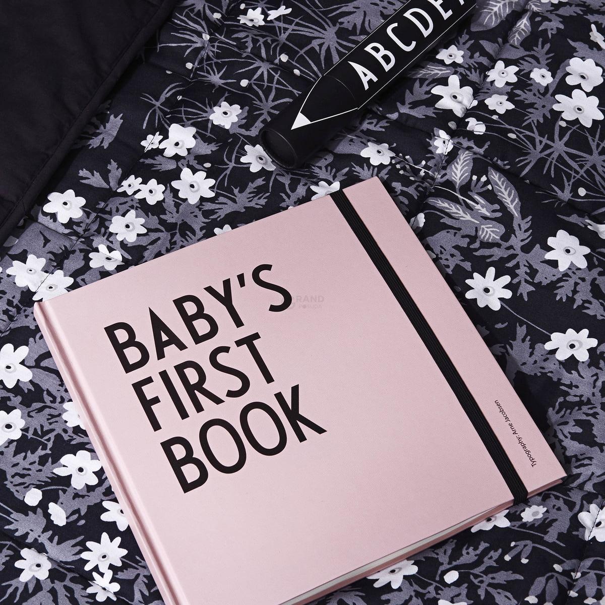 Design Letters Блокнот 2,5x25x25 см світло-бірюзовий Babys First Book | https://grandposuda.com.ua