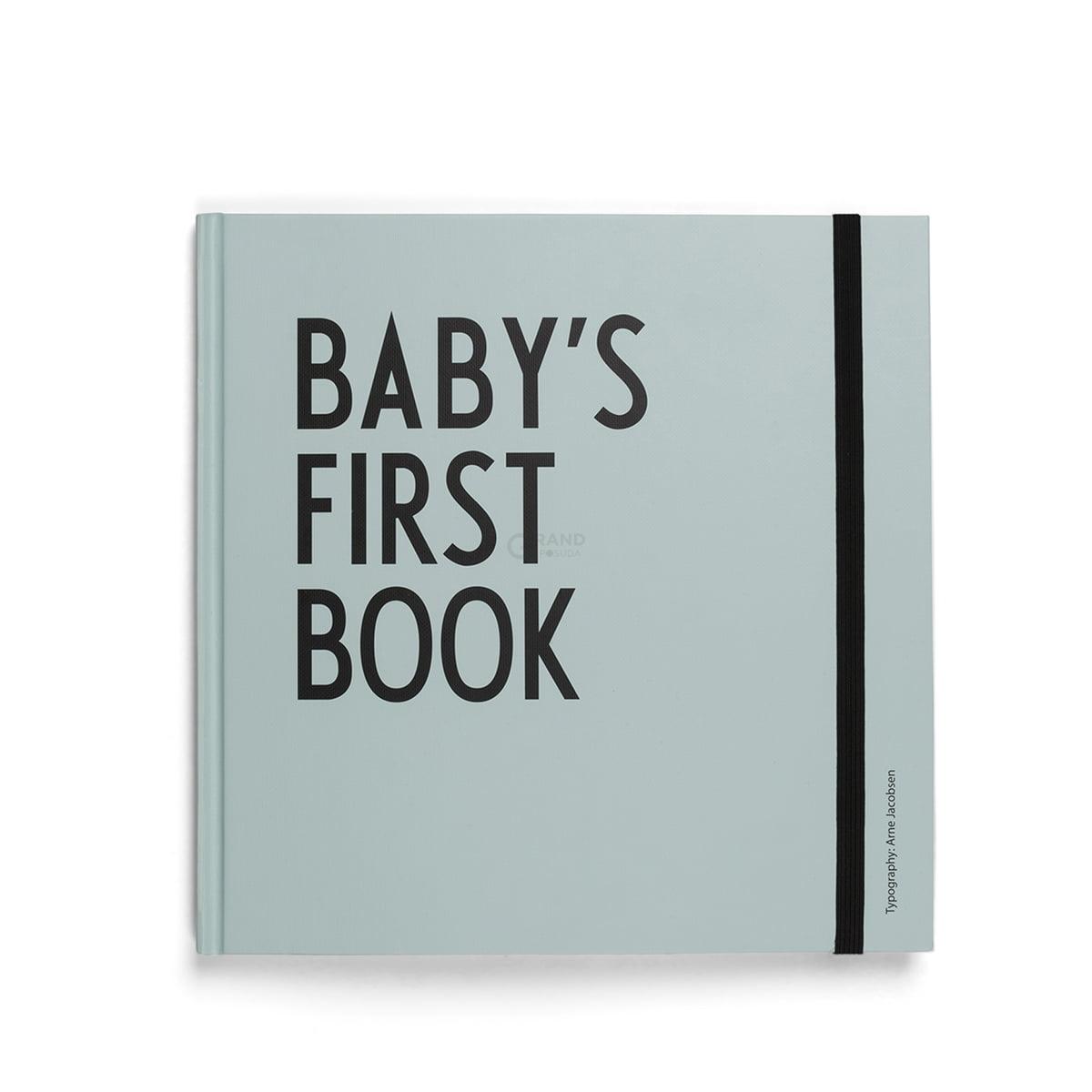 Design Letters Блокнот 2,5x25x25 см нежно-бирюзовый Baby's First Book | https://grandposuda.com.ua