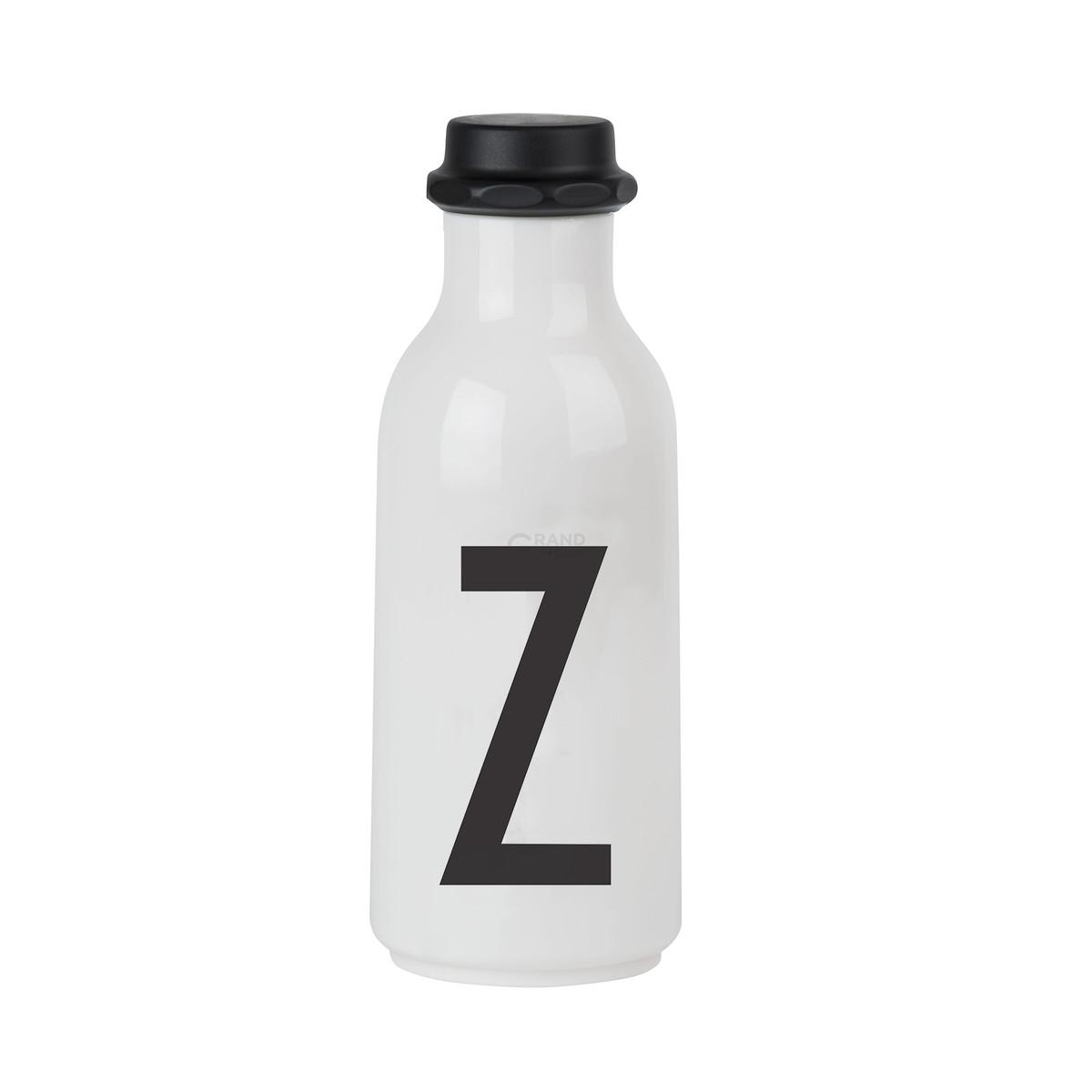 Design Letters Бутылка Z 500 мл черно-белая Wasserflasche von A-Z | https://grandposuda.com.ua
