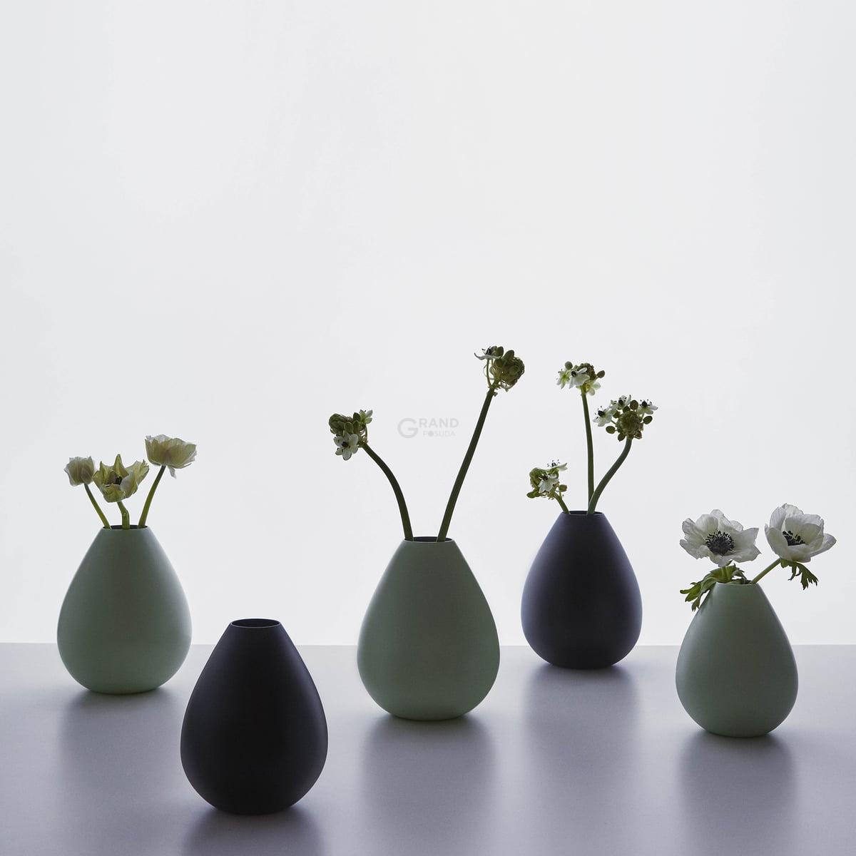Design Letters Ваза 12 см зеленая Royal Vase | https://grandposuda.com.ua