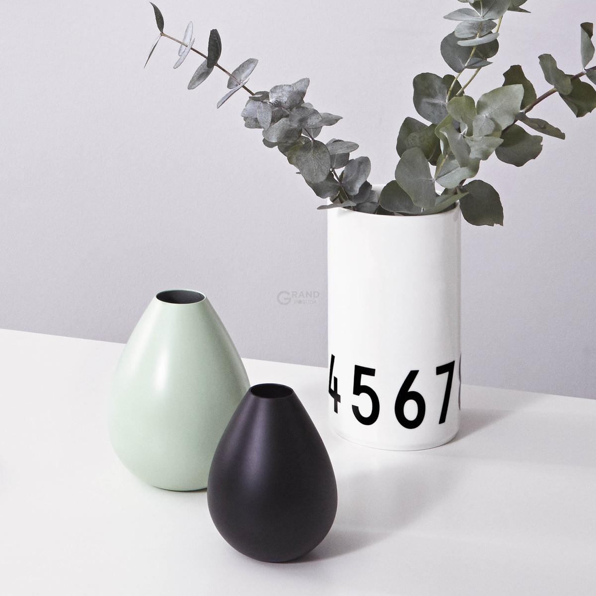 Design Letters Ваза 12 см зеленая Royal Vase | https://grandposuda.com.ua