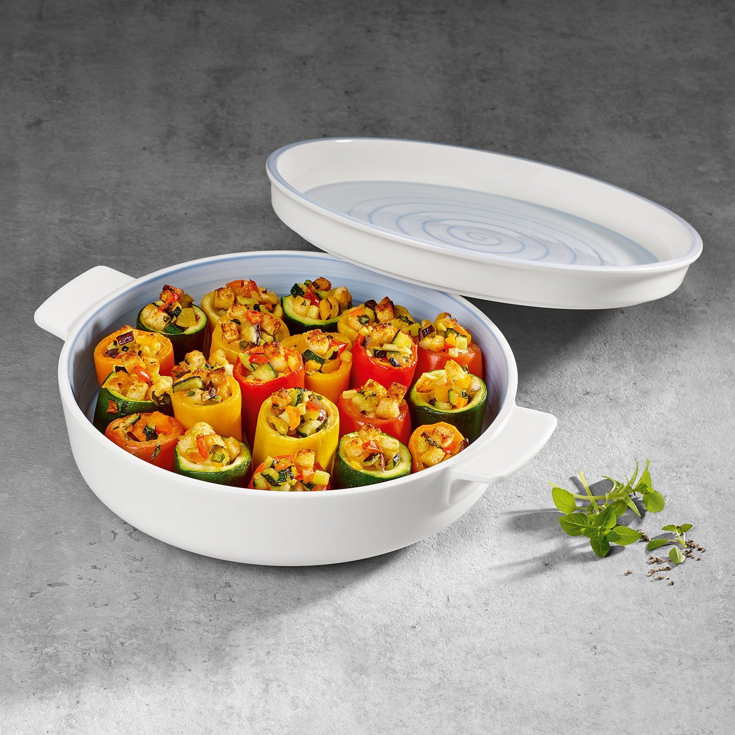 Villeroy & Boch Форма для запікання 24 см кругла Blue Clever Cooking | https://grandposuda.com.ua