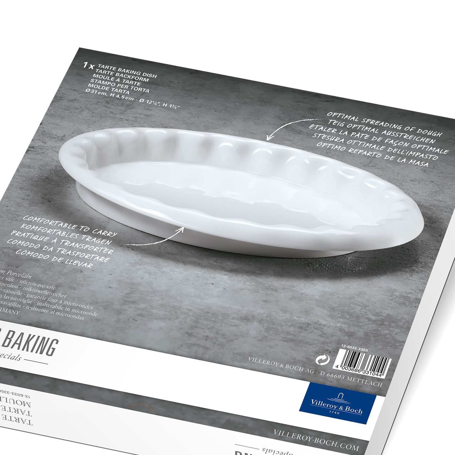 Villeroy & Boch Форма для выпечки / блюдо для пирога 31 см Clever Baking | https://grandposuda.com.ua