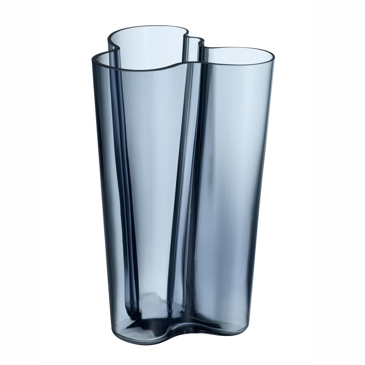 Iittala Ваза 25,1х19х20 см синяя Aalto | https://grandposuda.com.ua