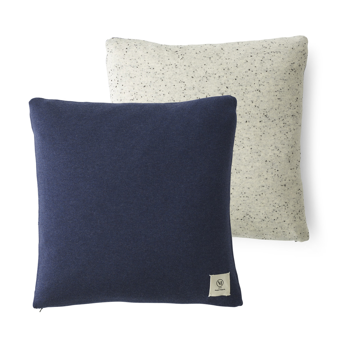Декоративные подушки 50x50 см синяя/светло-серая Color Pillow Menu | https://grandposuda.com.ua