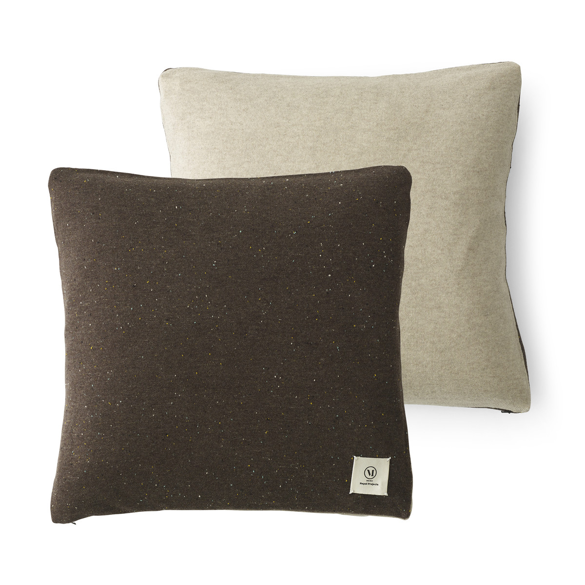 Декоративні подушки 50x50 см коричнева / пісочна Color Pillow Menu | https://grandposuda.com.ua
