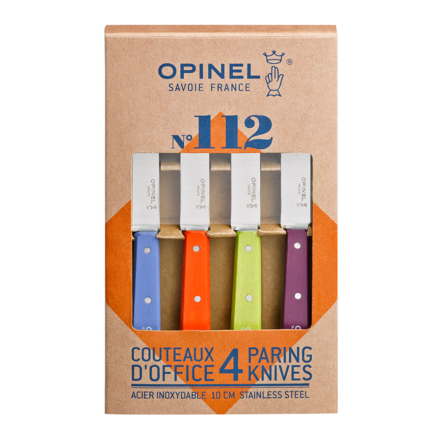 Opinel Набір з 4 кухонних ножів 10 см мульти Les Essentiels | https://grandposuda.com.ua