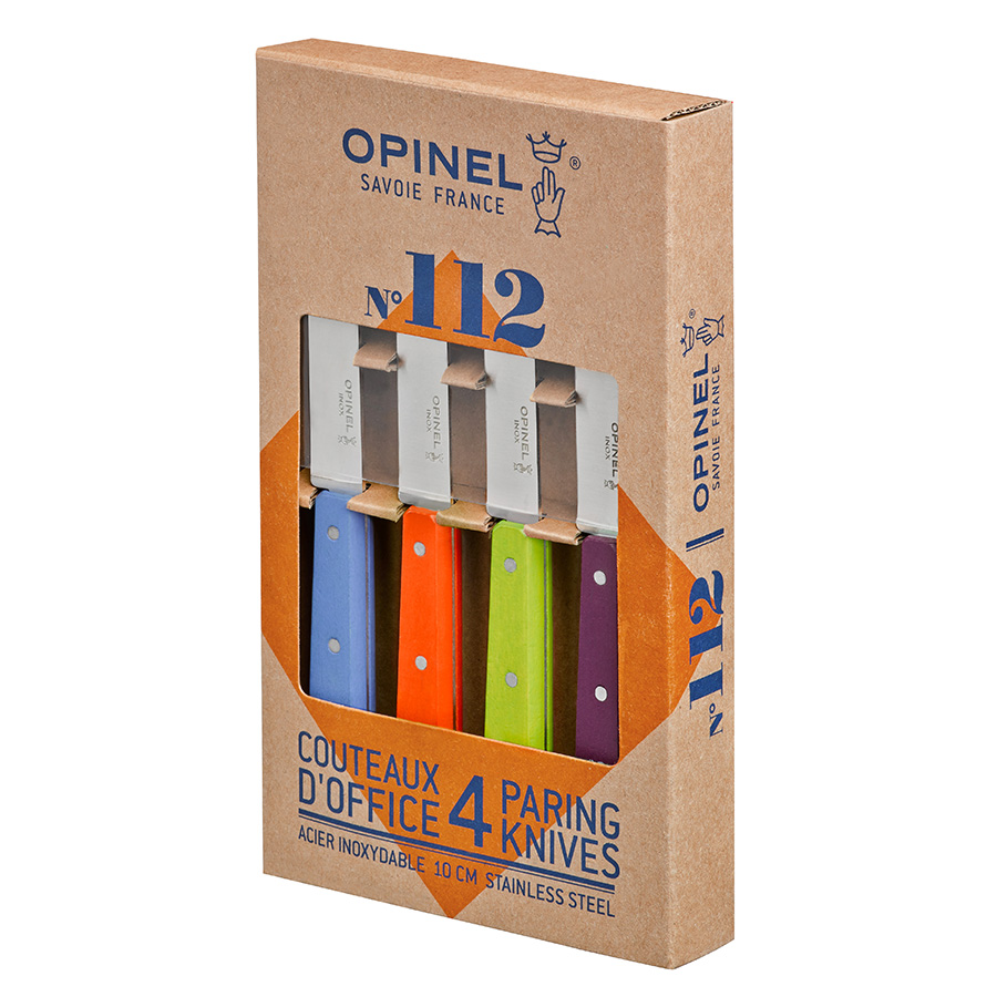 Opinel Набір з 4 кухонних ножів 10 см мульти Les Essentiels | https://grandposuda.com.ua