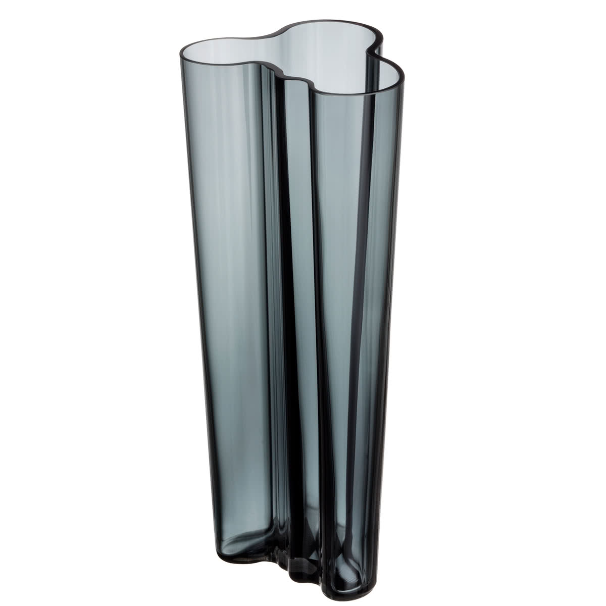 Iittala Ваза 25,5 см темно-серая Aalto | https://grandposuda.com.ua