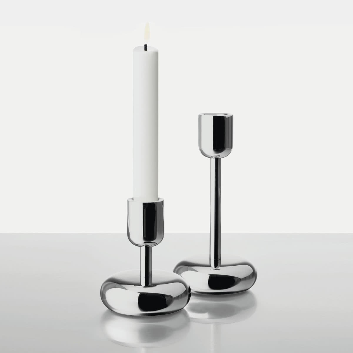 Iittala Підсвічник 10,7х8,6 см темно-сірий Nappula | https://grandposuda.com.ua