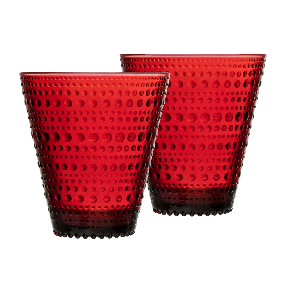 Iittala Набор стаканов 300 мл красных Kastehelmi | https://grandposuda.com.ua