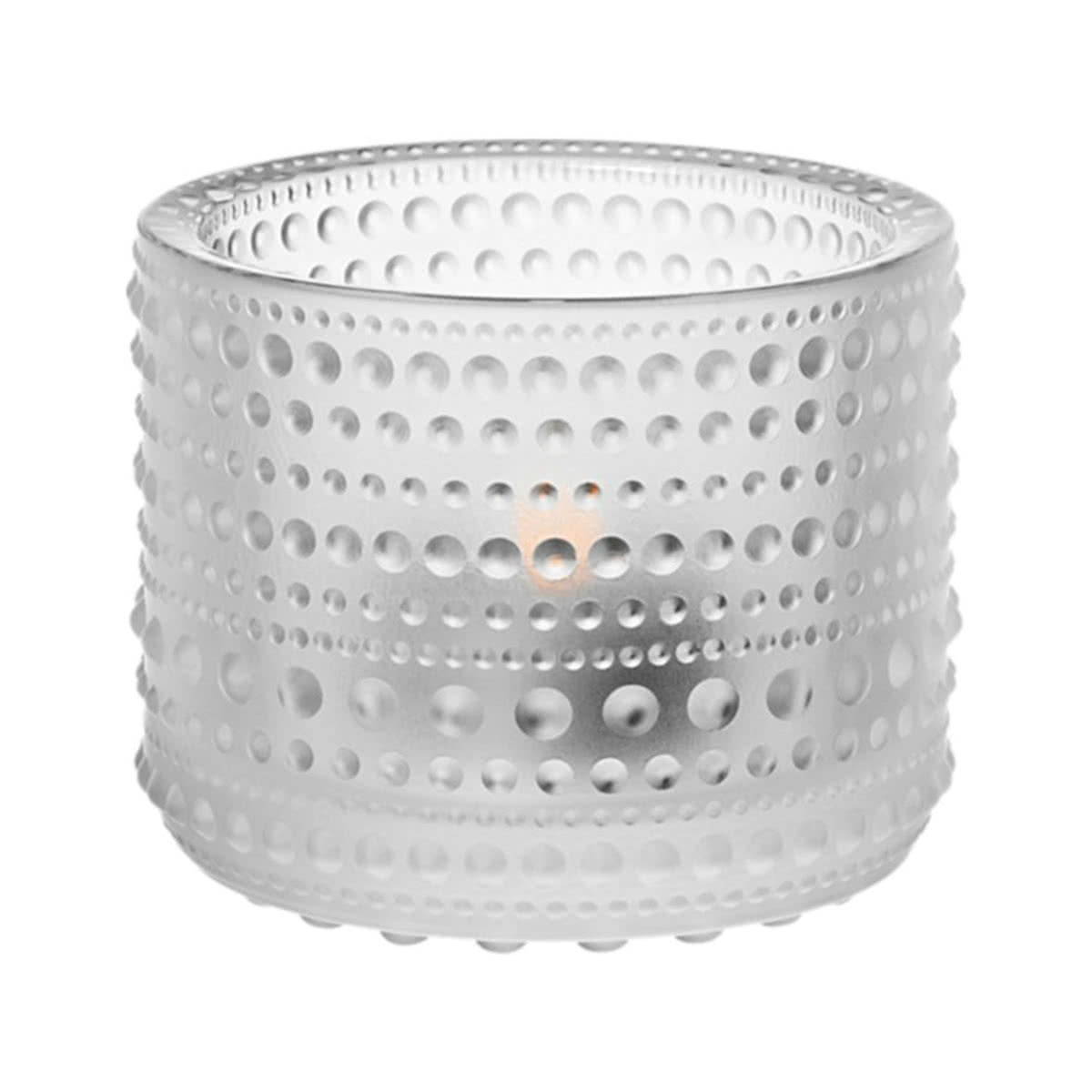 Iittala Подсвечник 6,4х7,7 см светло-серый Kastehelmi | https://grandposuda.com.ua