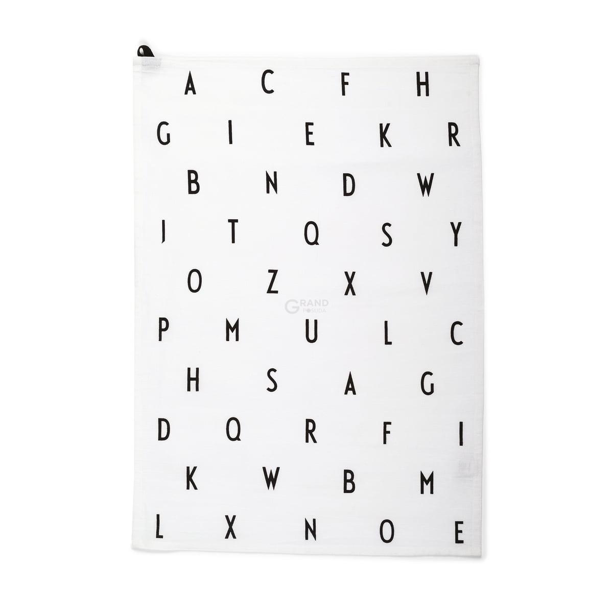 Design Letters Кухонний рушник 70x50 см біле Geschirrhandtuch | https://grandposuda.com.ua