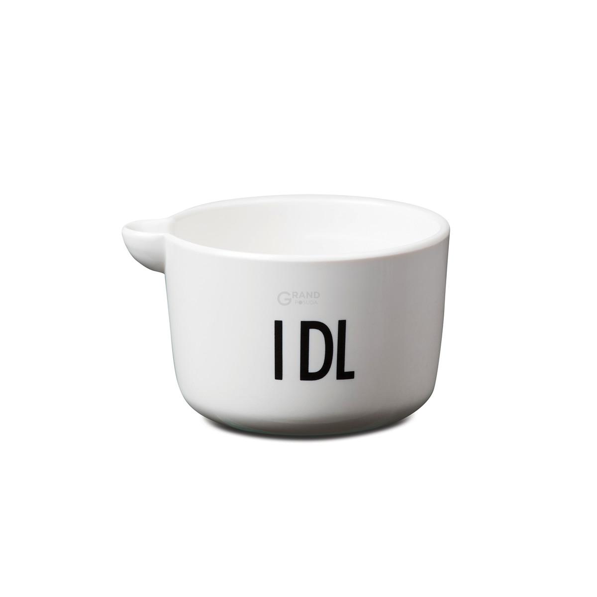Design Letters Мерный сосуд 4,9x8 см черно-белый Messbecher | https://grandposuda.com.ua