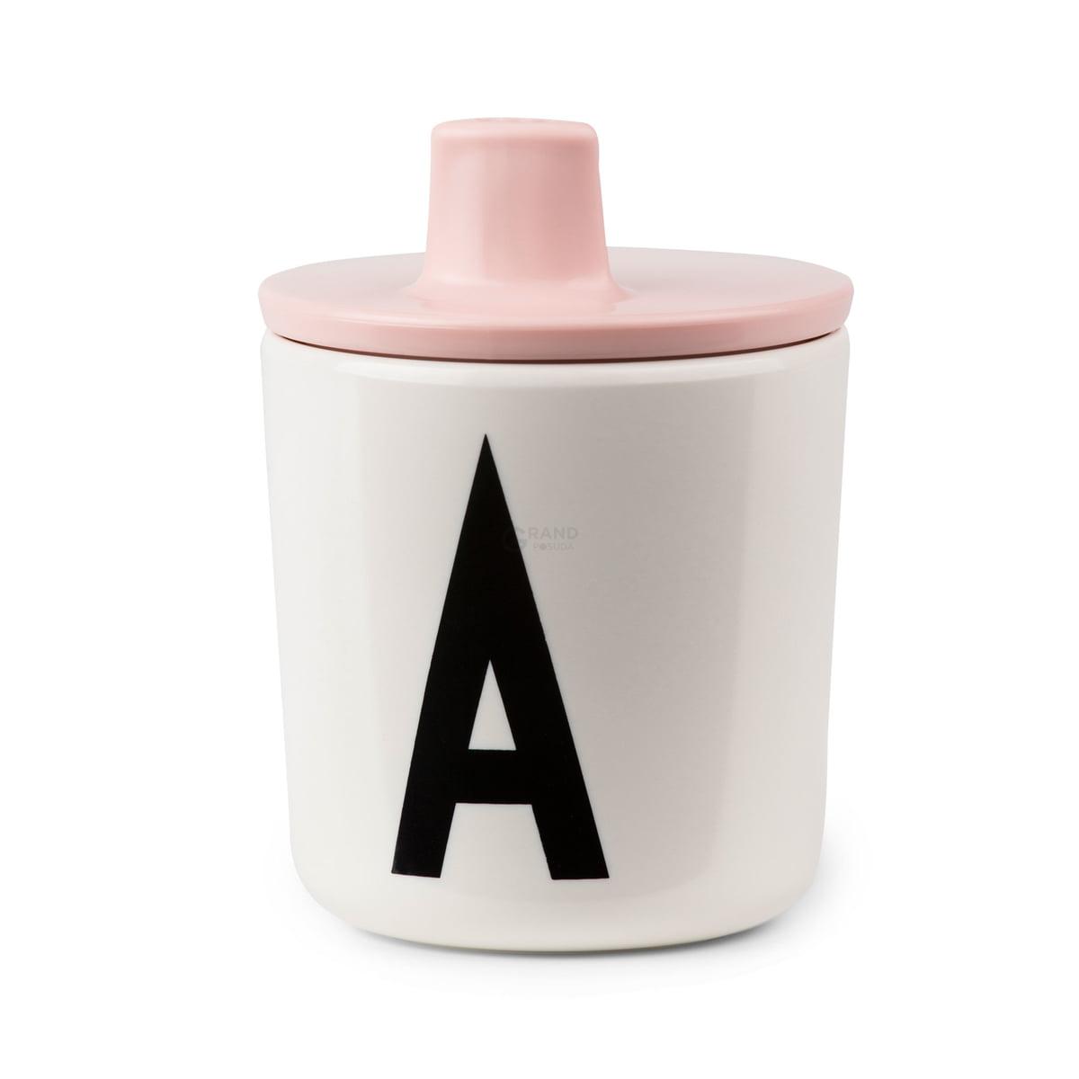 Design Letters Кришка для дитячого годування на кружку 7 см біла AJ Becherdeckel | https://grandposuda.com.ua