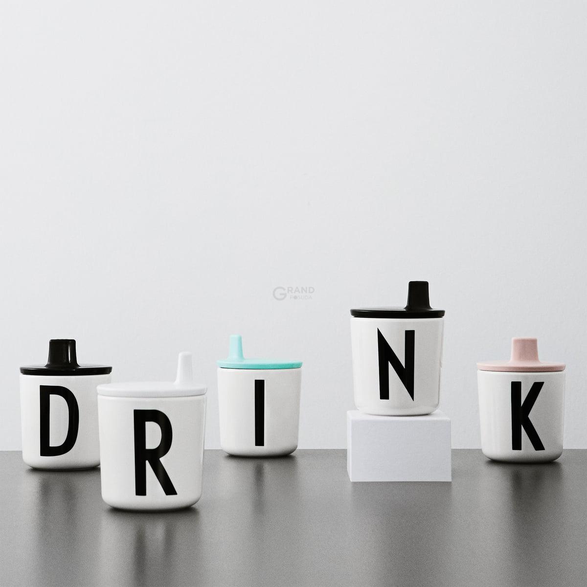 Design Letters Кришка для дитячого годування на кружку 7 см біла AJ Becherdeckel | https://grandposuda.com.ua