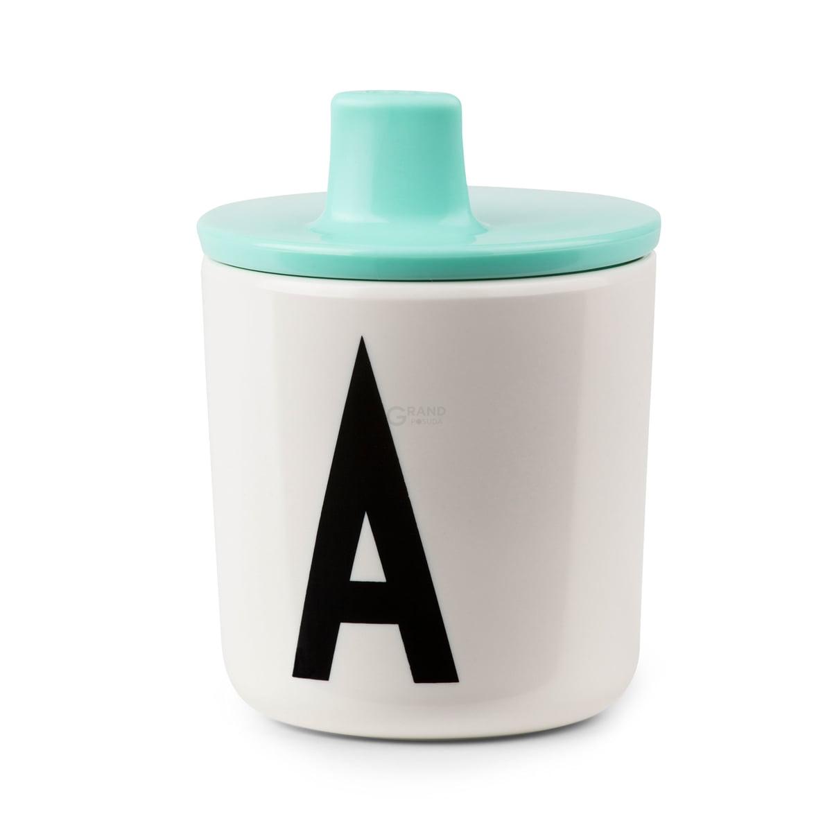 Design Letters Кришка для дитячого годування на кружку 7 см біла AJ Becherdeckel | https://grandposuda.com.ua